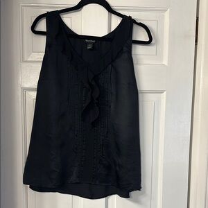 White House Black Market Ruffled Sleeveless Blouse